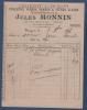 FACTURE JULES MONNIN TROYES - COULEURS VERNIS VERRES A VITRES GLACES - 1905 - GIRARDOT & DUMONT SUCCESSEURS - Chemist's (drugstore) & Perfumery