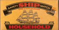 Allumettes/Safety Ship Match/"House Hold"/vers 1990        AL10 - Boites D'allumettes