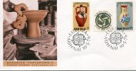 Greek First Day Cover- "Europa- Works Of Art: Handicraft" -1976 - FDC