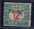 Fiume Sass S  9  / I-II, Mi 9 II, Used. Soprastampe A Mano, Handstamped - Fiume