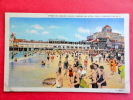 - New Jersey > Atlantic City  Beach & Steel Pier General Motors Linen-------   ------------ref 427 - Atlantic City