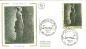 FRANCE ENV FDC 1° JOUR NOEUD NOIR PAR SEURAT  1991 - Impresionismo