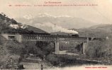 66 CERET - Le Pont Métallique Pour Le Chemin De Fer D'Amélie Et La Route - Ceret