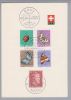 Schweiz Pro Juventute 1952 FDC-Falt-Glückwunschblatt - Covers & Documents