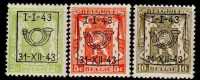 PIA  - BELGIO - 1942  (da 1-1-43 Al 31-12-43) : Preannullati - Tipo D - (UNIFICATO  10C) - Sobreimpresos 1929-37 (Leon Heraldico)