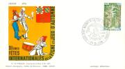 FRANCE  ENV CACHET FETE DE LA VIGNE DIJON 1976 - Vins & Alcools