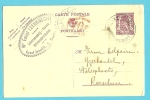 Entier Met Stempel KNOCKE, Met Privestempel "Emiel LEENKNECHT / Ijzersmederij - Stoven.." - Briefkaarten 1934-1951