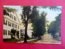 Hand Colored --- Woodstock VT    Elm Street-        ---------         ---------- Ref 431 - Sonstige & Ohne Zuordnung