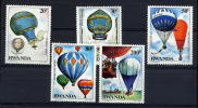 RWANDA  1984 **. Y&T 1141/1142/1146/1147/1148  Ballon / Pilatre De Rozier / La Martial / Demuyter - Unused Stamps