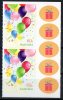 Australia 2012 Precious Moments 60c Balloons Self-adhesive Pair MNH With 5 Stickers - Nuevos