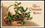 Best Christmas Wishes - Basket Of Holly - Winsch