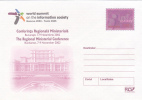 INFORMATION SOCIETY CONFERENCE, 2002, COVER STATIONERY, ENTIER POSTAL, UNUSED, ROMANIA - Informatik