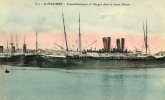 CPA 44 ST NAZAIRE TRANSATLANTIQUE ET CARGO DANS LE VIEUX BASSIN 1916 - Saint Nazaire