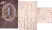 Bulgaria Bulgarie Bulgarien Bulgarije 1918 Post Card - MILITARY POSTAL STATION - Covers & Documents