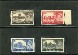 GREAT BRITAIN - 1955   WATERLOW CASTLES  SUPERB  SET MINT NH CAFFAZ CERTIFICATE - Nuevos