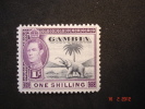 Gambia 1938  K.George VI   1/-d   SG156    MH - Gambia (...-1964)