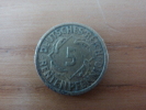 Pièce 5 RENTENPFENNING DEUTSCHES REICH 1924 MD* - 5 Rentenpfennig & 5 Reichspfennig