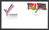 CANADA N° 1365 & 1366 Obl. S/ FDC - Brieven En Documenten
