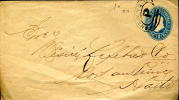 USA Entier Postal 1c Rouge Bleu Oblitération New York P Pour Port Au Prince - 1901-20