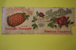 Rare Etiquette Rose-Dale D’Honolulu  Ananas Hawaiian Pineaple. - Frutas Y Legumbres