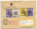 CITTA´ DEL VATICANO / PALERMO - Cover_ Lettera Raccomandata 1963 - Lire 100 X 2 + 10 + 40 - Cartas & Documentos