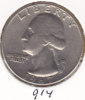 @Y@  USA   1/4 Dollar  Quarter   1967    (914) - 1932-1998: Washington