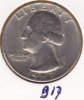 @Y@  USA   1/4 Dollar  Quarter   1967    (917) - 1932-1998: Washington