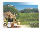 FRANCHE COMTE, Bouteillesde Vin Du Jura , Verre A Pied, Paysage - Franche-Comté