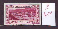 FRANCE. TIMBRE. VIGNETTE. CINDERELLA. LA BELLE FRANCE..........................NICE - Tourisme (Vignettes)