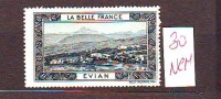 FRANCE. TIMBRE. VIGNETTE. CINDERELLA. LA BELLE FRANCE......EVIAN. HAUTE SAVOIE. 74. - Toerisme (Vignetten)