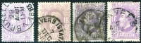N° 36 (4x : 4 Nuances Différentes) OBLITERES / 1869-83 - 1869-1888 Leone Coricato