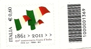 2011 - Italia 3265 Unità D'Italia - Codice A Barre ---- - 2011-20:  Nuovi