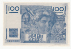 Billet - Billet D'école - 100 Francs - Jeune Paysan (une Seule Façe) - Specimen