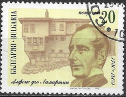 BULGARIA 1990 Birth Bicentenary Of Alphonse De Lamartine (poet) - 20s - Lamartine And His House FU - Oblitérés