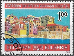 BULGARIA 1992 "Genova '92" International Thematic Stamp Exhibition.- 1l - Genoa FU - Gebruikt