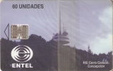 TARJETA DE CHILE DE EL CERRO CARACOL   (NUEVA-MINT) ANTENA TELECOMUNICACIONES - Chile