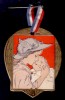 GUERRE DE 14-18 - JOURNEE NATIONALE DES ORPHELINS DE LA GUERRE  - MEDAILLE EN CARTON AVEC CORDON ET EPINGLE. - France