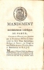 Mandement De Monseigneur L´éveque De Namur (imprimé) 1-1-1822 Impr.lafontaine 1822 - Historische Dokumente