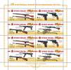 Russia 2009 - 65th Anniv Victory In The Great Patriotic War WW2 WWII Weapon Small Arms Guns History Michel Klb 1543-1546 - Blocks & Sheetlets & Panes