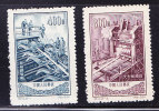 T)1954 CHINA SET(2),PIPE PRODUCTION ,ANSHAN  STEEL  MILL,SCN 229-230 - Ongebruikt