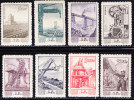 T)1954 CHINA,SET(8),ECONOMIC PROGRESS,SCN 214-221 - Unused Stamps