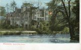 WARWICK  GUY´S CLIFFE HOUSE  - OLD ENGLISH POSTCARD - UNCIRCULATED - Peacock - Warwick