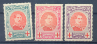 Belgie  Ocb Nr :  132 - 134 * MH   (zie Scan) - 1914-1915 Croce Rossa