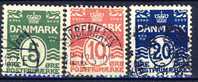 ##Denmark 1912. Michel 63-65. Cancelled(o) - Usati