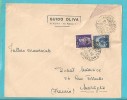 LUOGOTENENZA STORIA POSTALE BUSTA FATTURA COMMERCIALE DEL 1- 6-1946 DA GENOVA PER MARSIGLIA - Marcophilia