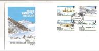 65478)lettera F.d.c. British Antartic Territory Con 4 Valori + Annullo 23/2/1985 - 1981-1990 Dezimalausgaben