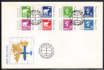 Norway FDC Scott #733 Booklet Pane Of 8 NORWEX '80 Philatelic Exhibition - FDC