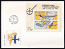 Norway FDC Scott #753 Souvenir Sheet Of 4 Arctic Aviation NORWEX ´80 Philatelic Exhibition - FDC