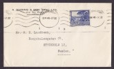 South Africa A. QUINDING & SON, JOHANNESBURG 1948 Cover STOCKHOLM Sweden - Cartas