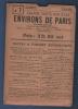 CARTE ROUTIERE TARIDE N°7 - ENVIRONS DE PARIS SECTION SUD EST - REVIGNY GIEN MONTBARD BRIENNE ST DIZIER MONTARGIS SEMUR - Strassenkarten